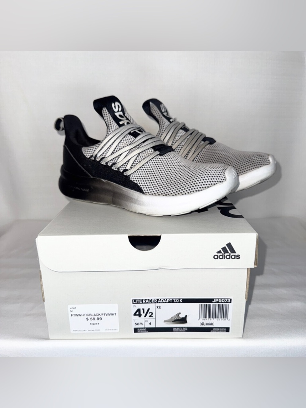Kids Adidas Lite Racer Sneakers IOB